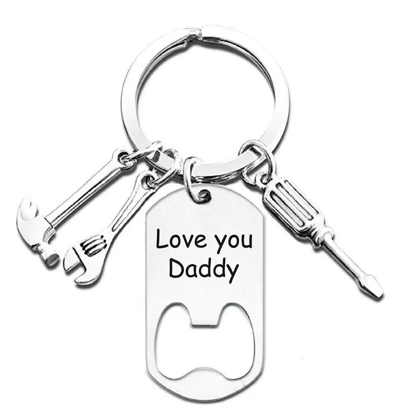 Bottle Opener Keychain Gift for Dad