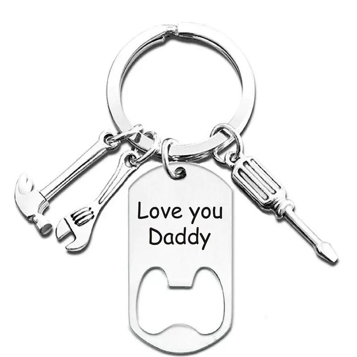 Bottle Opener Keychain Gift for Dad