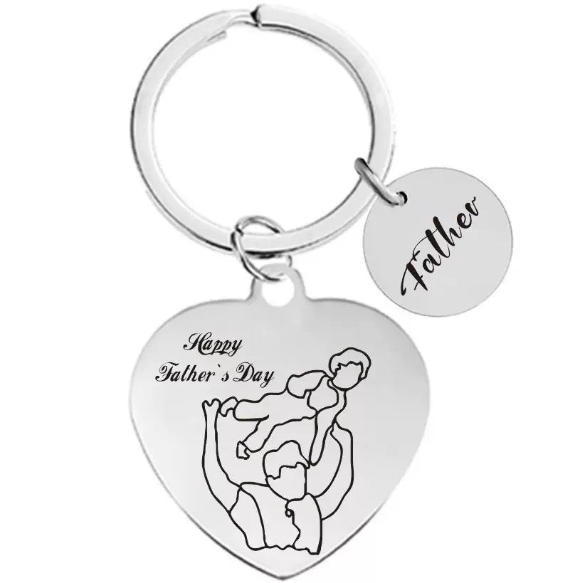 Father's Day Keychain Gift for Dad