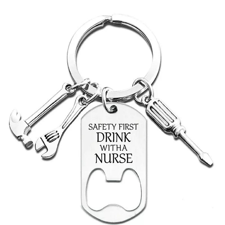 Bottle Opener Keychain Gift for Dad